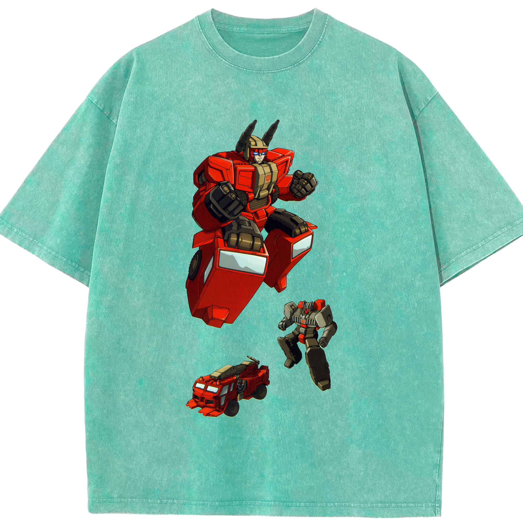 （画像用）  綿100% ヴィンテージ風 半袖Tシャツ（フロントプリント）